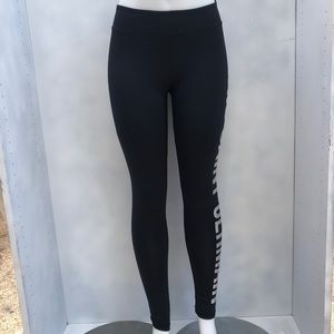 2018 Paris Saint Germain Black Running Leggings Size M